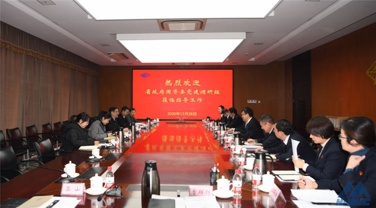 省政府國資委黨建調研組到集團公司檢查指導